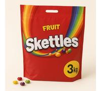 Bulk Fruit Chews Candy - 3kg Mega Party Sharing Bag - Assorted Rainbow Flavoured Sweets, UK’s All-Time Favourite Fruity Candy Treats - Perfect for Events, Office, Pick & Mix or Gifting