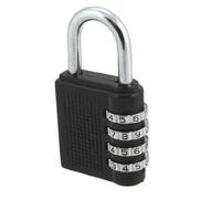 Bulk Hardware 40mm Combination Padlock with Resettable 4-Digit Combination - Black