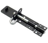Bulk hardware BH01738 Type 2A Heavy Duty Brenton Bolt Padbolt, 150mm (6 inch) - Black
