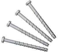 Bulk Hardware M10 x 130 Self Tapping Concrete Bolt - 4 Pcs, Silver