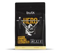 Bulk Hero 100% Whey Protein Powder | Vanilla | 65 Servings | 26g Protein + 3g Creatine | 5g BCAAs | Low Sugar | Fast Absorption | Isolate, Hydrolysed & Concentrate Blend