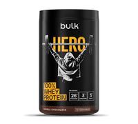 Bulk Hero Whey Protein Powder | Double Chocolate | 13 Servings | 26g Protein + 3g Creatine | 5g BCAAs | Low Sugar | Fast Absorption | Isolate, Hydrolysed & Concentrate Blend