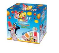 Bulk Ice Lollies - Polareti Ice Pops 80pcs x 40ml - Fruit Juice Fruit Pops - - Ice Lolly For Kids - Family Share Pack - 4 Assorted Flavours - Summer Kids Parties Fruits Pops