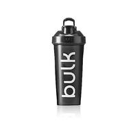 Bulk Iconic Shaker Bottle, 1000ml, Gunmetal Black, Leak-Proof, BPA-Free, Wire Mixing Ball for Lump-Free Shakes, Convenient Carry Handle, Transparent Fill Level, Dishwasher Safe