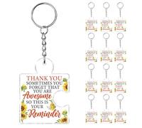 Bulk Inspirational Gifts for Coworkers, 12 Pcs Employee Appreciation Gifts Bulk for Women, Thank You Cheer Gifts Bulk for Team Staff Social Worker Teacher Nurse Work Bestie You Are Awesome Keychains,
