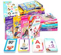 Bulk Licensed Flash Cards for Toddlers - 9 Packs of Flashcards Learning Set Featuring Hello Kitty, Paw Patrol, Spongebob, Disney Princess, More | Kindergarten Preschool Learning