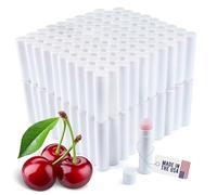 Bulk Lip Balm - Made in the USA - Cherry Bulk Chapstick 200 Sticks - Natural Ingredients Vitamin E Shea Butter - Custom Chapstick Bulk for Parties and Weddings