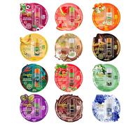 Bulk Lip Balm Multipack - Lip Balms Individually Packed with Shea Butter, Beeswax & Vitamin E, Assorted Flavours, British Wholesale Brand (24)