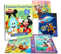 Bulk Mickey Mouse Clubhouse Puzzle Book 5 Pack - 200+ Pc Ages 4-6 3-5 Mickey Funhouse Educational Jigsaw Puzzles for Kids | 5 Unique Disney Puzzles i