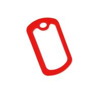 Bulk Military GI Dog Tag Silencer Rubber Silicone Cover, Red, 25 pc