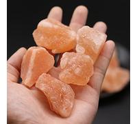 Bulk Natural Orange Salt Stone Rough Stone Fountain Rocks Mineral Specimen for Reiki Healing Crystal Essential Oil Diffuser DIY,100g