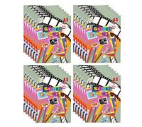 Bulk Pack 24 x A3 Scrapbooks - Staple Bound with 30 Colour Sheets (70GSM) | Large Scrap Books for Crafting, Collage, Art, Photo Albums, School Projects & Memory Keeping