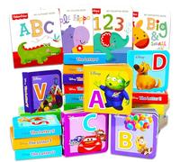 Bulk Pack Alphabet Books for Toddlers, Kids 2-4, 3-5, 4-6 - Bundle of 30 ABCs Focused Mini Books for Educational Small Blockbook Learning | Disney Fisher Price