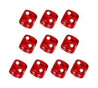 Bulk Pack of 6 Sided 16mm Acrylic Dice Cubes with 10 Round Corners in Assorted Colors