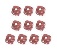 Bulk Pack of 6 Sided 16mm Acrylic Dice Cubes with 10 Round Corners in Assorted Colors