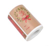 Bulk Pack of Christmas Present Wrap Stickers with Names Tags, 250 Count on a Roll