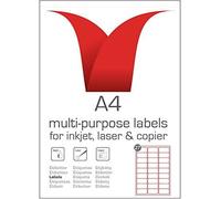 Bulk Packed Multi-Purpose FBA A4 White Self-Adhesive Labels - Die Cut 63.5 x 29.6mm - 27 Labels per Sheet - 500 Sheets per box/13500 Labels per Pack