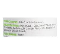 BULK POWDERS Pure Dige Zyme Tablets, 150 mg, Pack of 90