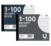 Bulk Price Joblot - 12 X Half Size Receipt Book Numbered 1-100 Pages Pad Carbon Invoice