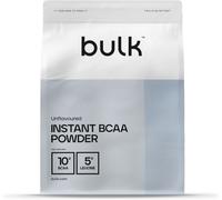Bulk BCAA Powder, Unflavoured, 500g - Pure Instant Amino Acids for Muscle Recove