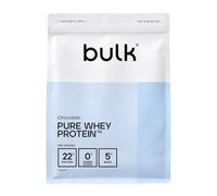 Bulk Pure Whey Protein Powder, Chocolate, 1kg | 22g Protein and 5g BCAAs per Scoop, Whey Concentrate Shake, Low Sugar, Supports Muscle Growth and Repair, Smooth Mixing