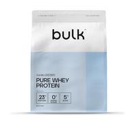 Bulk Pure Whey Protein Powder Less Sweet, Vanilla, 23g Protein and 5g BCAAs per Scoop, Whey Concentrate Shake, Low Sugar, Supports Muscle Growth and Repair, Smooth Mixing, Vegetarian, 2.5kg
