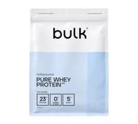 BULK POWDERS Pure Whey Protein Powder Shake Unflavoured 2.5kg - 82% protein per serving, rich in glutamine & BCAA - BPB-WPC8-0000-2500