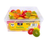 Bulk Retro Sweets for Haribo Lovers - Pick & Mix Party Tubs - Fruity, Fizzy, and Classic Candy for Birthdays, Events, Buffets, and Gifts (Rotella Tub 800G)