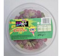 Bulk Retro Sweets for Haribo Lovers - Pick & Mix Party Tubs - Fruity, Fizzy, and Classic Candy for Birthdays, Events, Buffets, and Gifts (Zing Cherries Tub 690G)