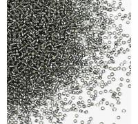 Bulk Seed Beads 110 grams about 9800pcs, 2mm 12/0 Gray Glass Craft Beads for Making Earrings, Bracelets, Pendants, Waist Jewelry,DIY Handmade Seed Beads（Gray Silver Core）