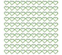 Bulk Set of 100Pcs Decorative Heart Shape Design Paper Clips Metal Bookmarks Clips Thoughtful Gift Great for Professional Heart Shaped Paper
