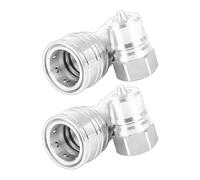 Bulk Set of 4 Global Quick Separate Couplers Rustless Build Stress Tolerance Easy Installation for Carpet Cleansing Arrangements and Water Compressors Hand Tighten Fast Release