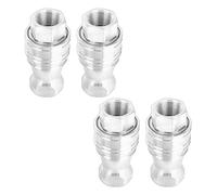 Bulk Set of 4 Global Quick Separate Couplers Rustless Build Stress Tolerance Easy Installation for Carpet Cleansing Arrangements and Water Compressors Hand Tighten Fast Release