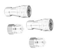 Bulk Set of 4 Global Quick Separate Couplers Rustless Build Stress Tolerance Easy Installation for Carpet Cleansing Arrangements and Water Compressors Untarnished Quick Pairing