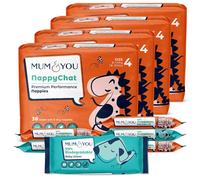 Bulk Size 4 Nappy & Baby Wet Wipe Multi-Pack Bundle (152 Eco-Nappies & 336 Wipes)