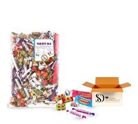 Bulk Sweets Variety Mix 3kg - Vegetarian Friendly Candy Assortment - Giant Retro Pick and Mix Sharing Bag - Individually Wrapped Lollipops, Chews, and Fizzy Sweets