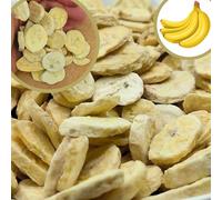 BULK & tasty. Freeze Dried Banana Slices Dried Snack XXL 600g - Raw Natural Premium Freeze Dried Fruit Bananas | Pure Natural Vegan Gluten Free Without Any Additives