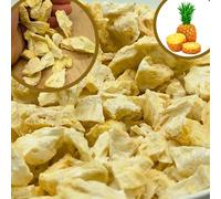 BULK & tasty. Freeze Dried Pineapple Chunks Dried Snack XXL 600g - Raw Natural Premium Freeze Dried Fruit Pineapples | Pure Natural Vegan Gluten Free Without Any Additives