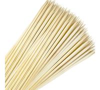 Bulk Value Bamboo Smores Sticks (200 Pcs), Long 17.5" Marshmallow Roasting Sticks for Fire Pit, 5mm Heavy Duty Wooden Skewers for Smore Hot Dog Barbecue Thick for Campfire Grilling Camping Bonfire