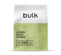 Bulk Vegan Mass Gainer, Plant Based Protein Powder, Weight Gainer, Vanilla, 2.5 kg, 25 Servings, Packaging May Vary