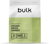 Bulk Vegan Mass Gainer, Protein Powder, Banana Caramel, 2.5 kg, Packaging May V
