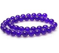 Bulk Wholesale 8mm Purple Jade Natural Round Full Strand Semi Precious Healing Gemstone Beads for DIY Bracelet Necklace Jewellery Making