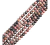 Bulk Wholesale 8mm Rhodonite Natural Round Full Strand Healing Gem Semi Precious Stone Beads for DIY Bracelet Necklace Jewelry Making