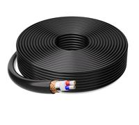 Bulk XLR Microphone Cable 100 Feet, Raw DIY Mic Wire, 21 Gauge Audio Cable, OFC, 21AWG Tinned Copper 2-Conductor, Heavy-Duty, Spiral Copper Braided Shielding, Compatible with 3-Pin XLR Connectors