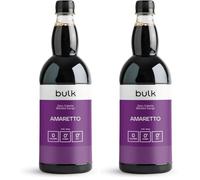 Bulk Zero Calorie Barista Syrup, Amaretto, 1 Litre, Perfect for Protein Shakes, Coffee, Tea, Desserts, Pancakes and Waffles, Vegan, No Sugar, Fat, or Calories, Packaging May Vary (Pack of 2)