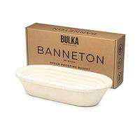 Bulka Banneton Oval Bread Proofing Basket Pressed Wood Pulp 750g Natural Yeast Proofing Basket Non-stick Made in Germany