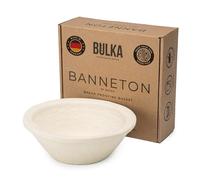 Bulka Small Round 8" 500g Plane Banneton Bread Proofing Basket Pressed Wood Pulp, Sourdough Proofing Basket - Non-Stick Brotform Sourdough Bread Baking Supplies, Made in Germany.
