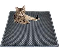 Bulkniu Cat Litter Box Mat: Easy Clean Cat Litter Mat for Floor, Kitty Scratch Cute Pad (24 * 30in-Grey-1)