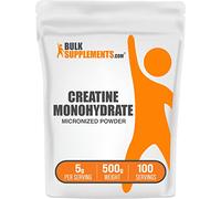 BulkSupplements.com Creatine Monohydrate Powder | Creatine Powder, 5g per Serving, Pure, Unflavored & Gluten Free, 500g