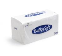 Bulky Soft 1 Ply White Napkins 500 Pack (33cm x 33cm) | Disposable Paper Napkins | Soft & Absorbent Table Napkins for Restaurants, Catering, Parties, Events & Everyday Dining